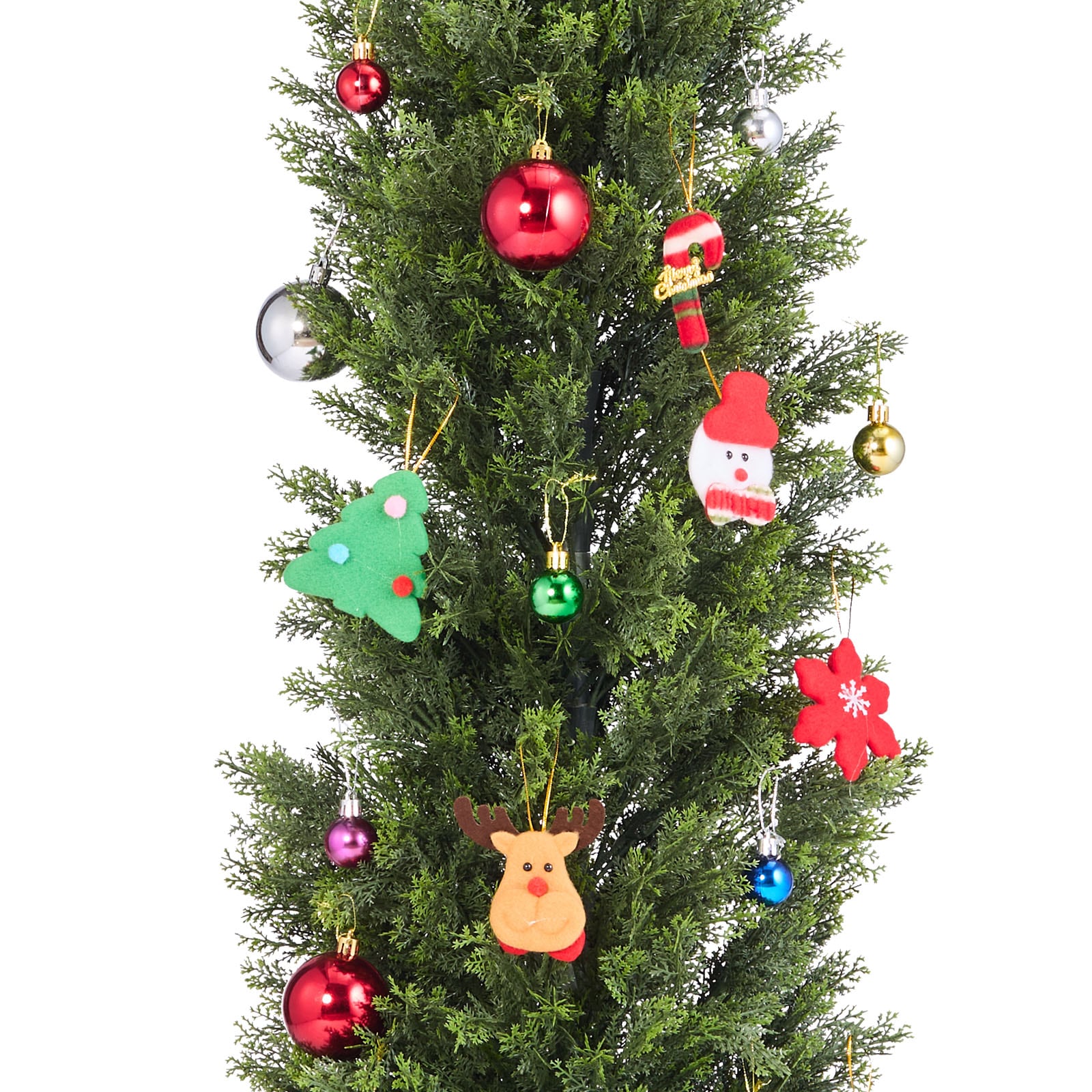 Artificial Cedar Topiary Trees Set Of 2 For Garden Patio Decor_voghion.com